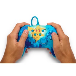 PowerA NSGP0090-01 Enhanced Nintendo Switch vezetékes Tie Dye Pikachu kontroller