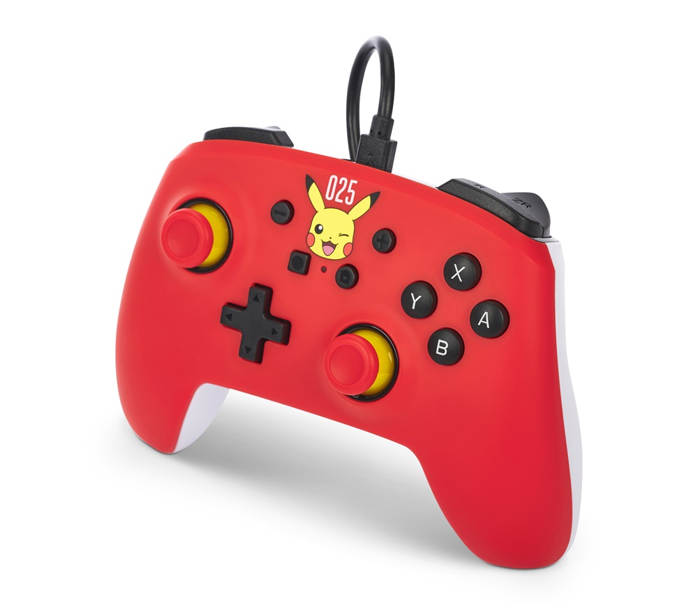 PowerA NSGP0200-01 Nintendo Switch vezetékes Laughing Pikachu kontroller