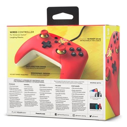 PowerA NSGP0200-01 Nintendo Switch vezetékes Laughing Pikachu kontroller