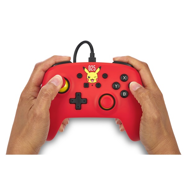 PowerA NSGP0200-01 Nintendo Switch vezetékes Laughing Pikachu kontroller