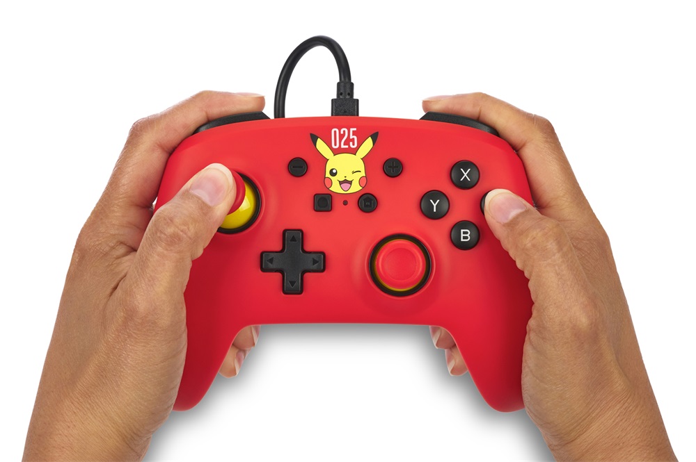 PowerA NSGP0200-01 Nintendo Switch vezetékes Laughing Pikachu kontroller