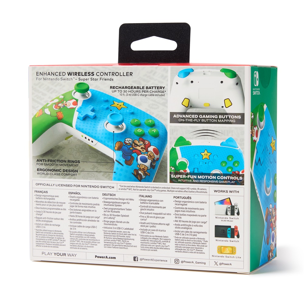 PowerA NSGP0260-01 Enhanced Nintendo Switch vezeték nélküli Superstar friends kontroller