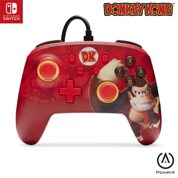 PowerA NSGP0281-01 Enhanced Nintendo Switch vezetékes Donkey Kong Flex kontroller