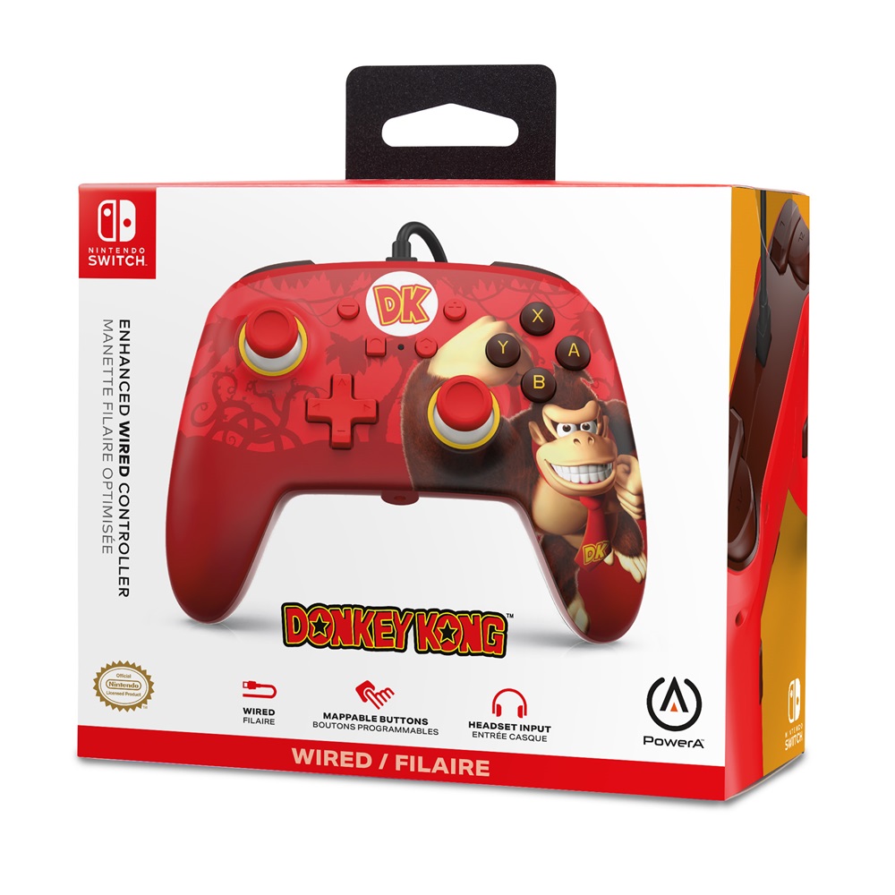 PowerA NSGP0281-01 Enhanced Nintendo Switch vezetékes Donkey Kong Flex kontroller