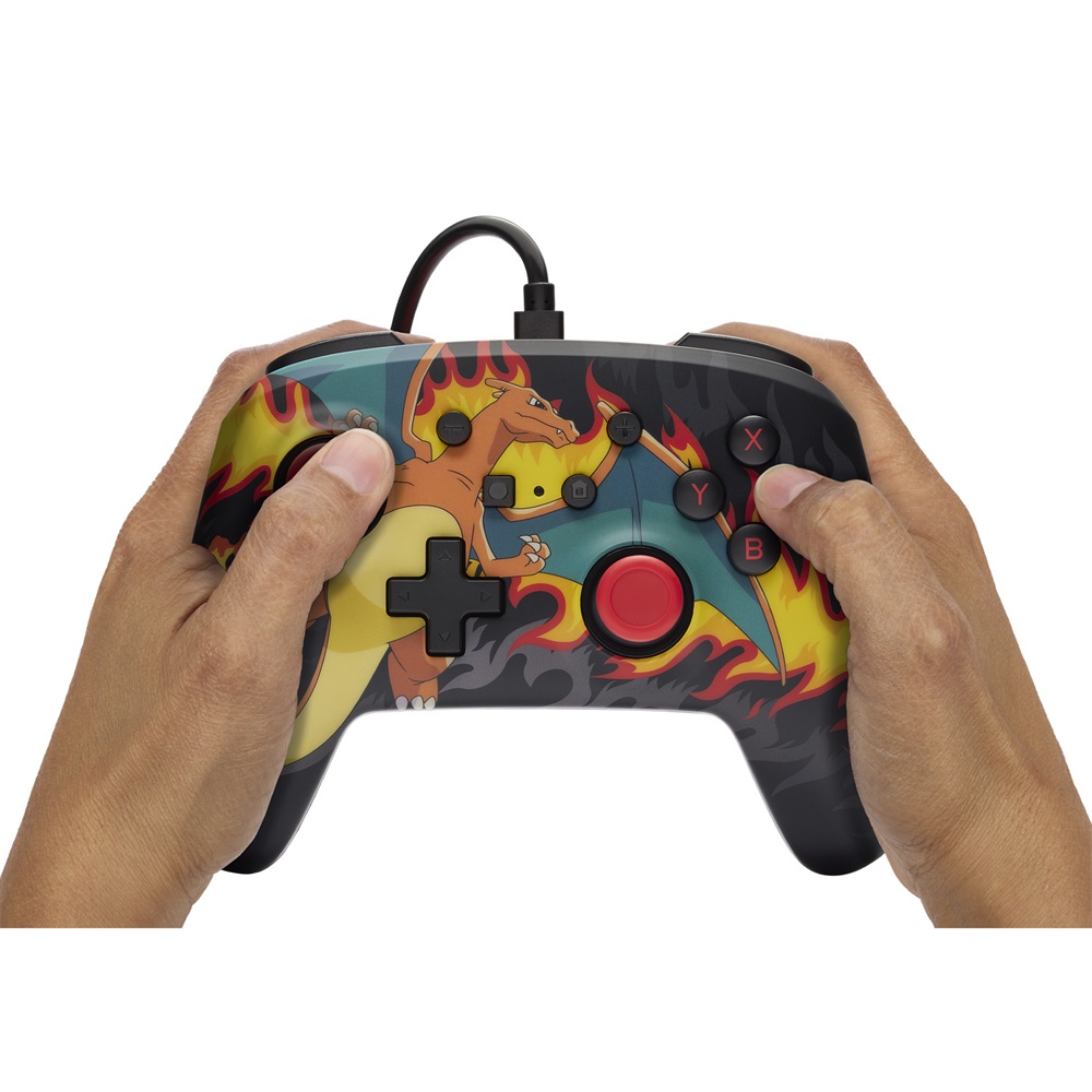 PowerA NSGP0283-01 Enhanced Nintendo Switch vezetékes Charizard Firestorm kontroller