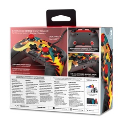 PowerA NSGP0283-01 Enhanced Nintendo Switch vezetékes Charizard Firestorm kontroller