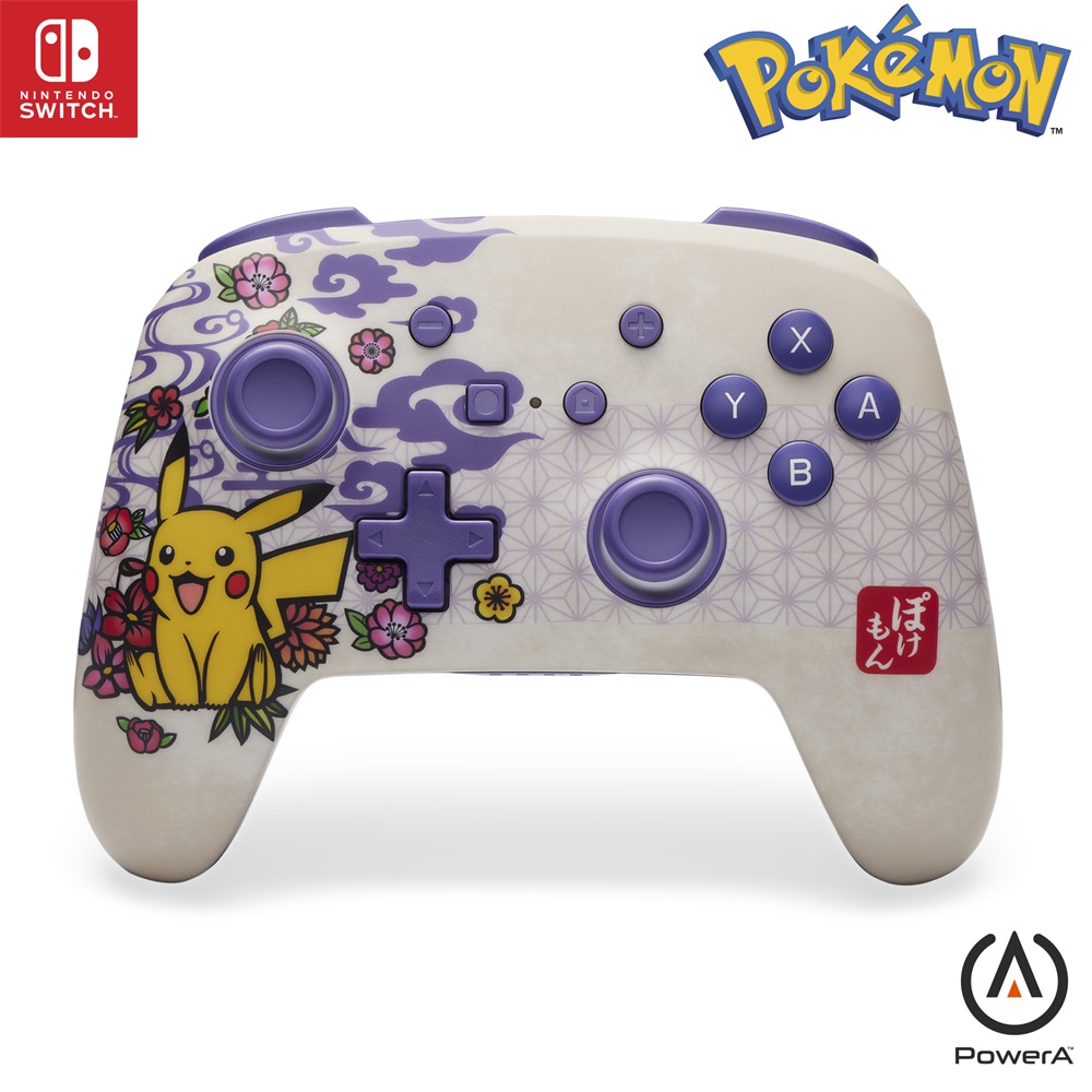 PowerA NSGP0324-01 Enhanced Nintendo Switch vezeték nélküli Pikachu Blossom kontroller