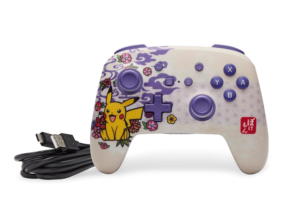 PowerA NSGP0324-01 Enhanced Nintendo Switch vezeték nélküli Pikachu Blossom kontroller