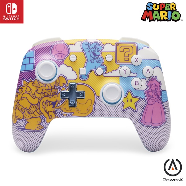 PowerA NSGP0341-01 Enhanced Nintendo Switch vezeték nélküli Mushroom Kingdom Pop Art kontroller