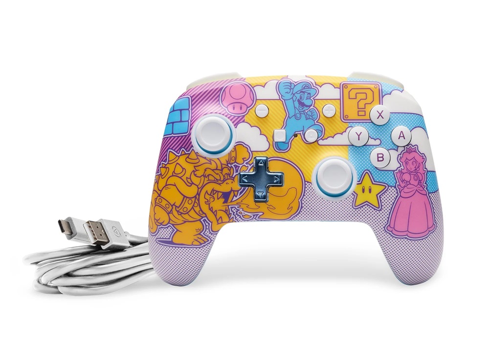 PowerA NSGP0341-01 Enhanced Nintendo Switch vezeték nélküli Mushroom Kingdom Pop Art kontroller