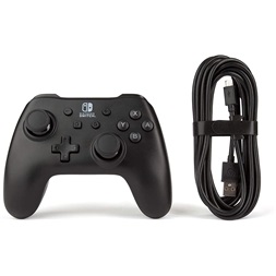 PowerA Nintendo Switch vezetékes matt fekete kontroller