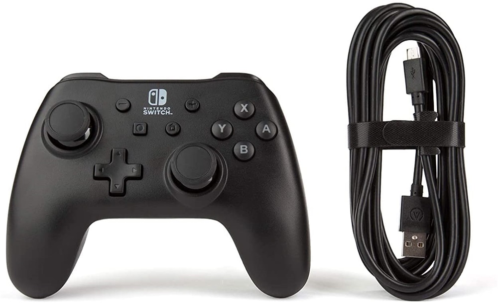 PowerA Nintendo Switch vezetékes matt fekete kontroller