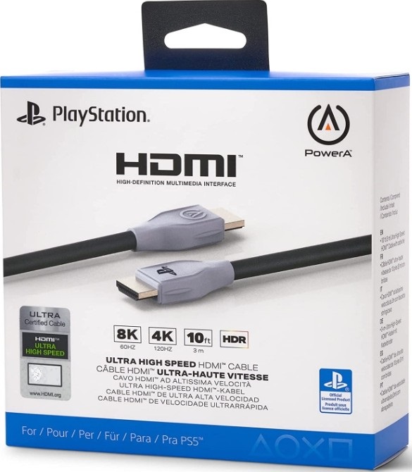 PowerA 1520481-01 PS5 HDMI 2.1 fekete kábel
