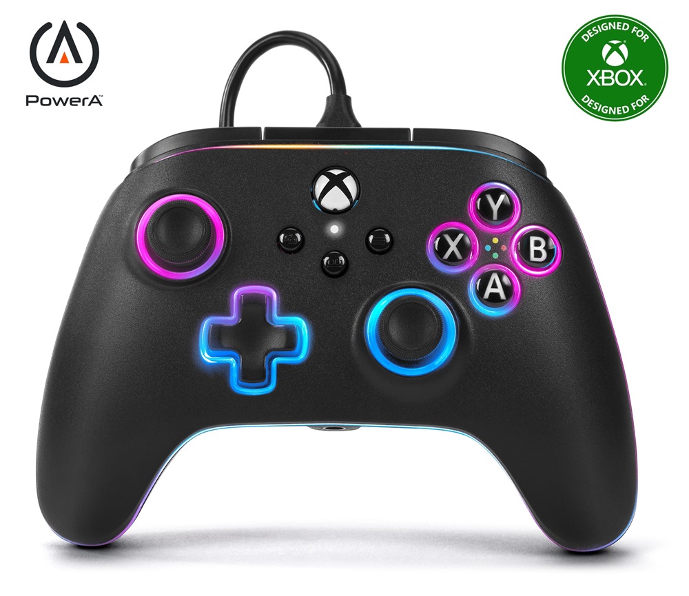 PowerA XBGP0140-01 Advantage Xbox Series X|S/Xbox One vezetékes Lumectra LED kontroller