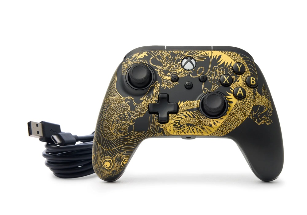 PowerA XBGP0430-01 Advantage Xbox Series X|S/Xbox One vezetékes Dragon & Phoenix kontroller