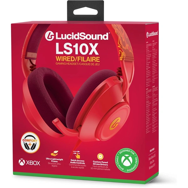 PowerA XBHS0540 LS10X Gen 2 vezetékes Xbox X/S Red Blaze piros gamer headset