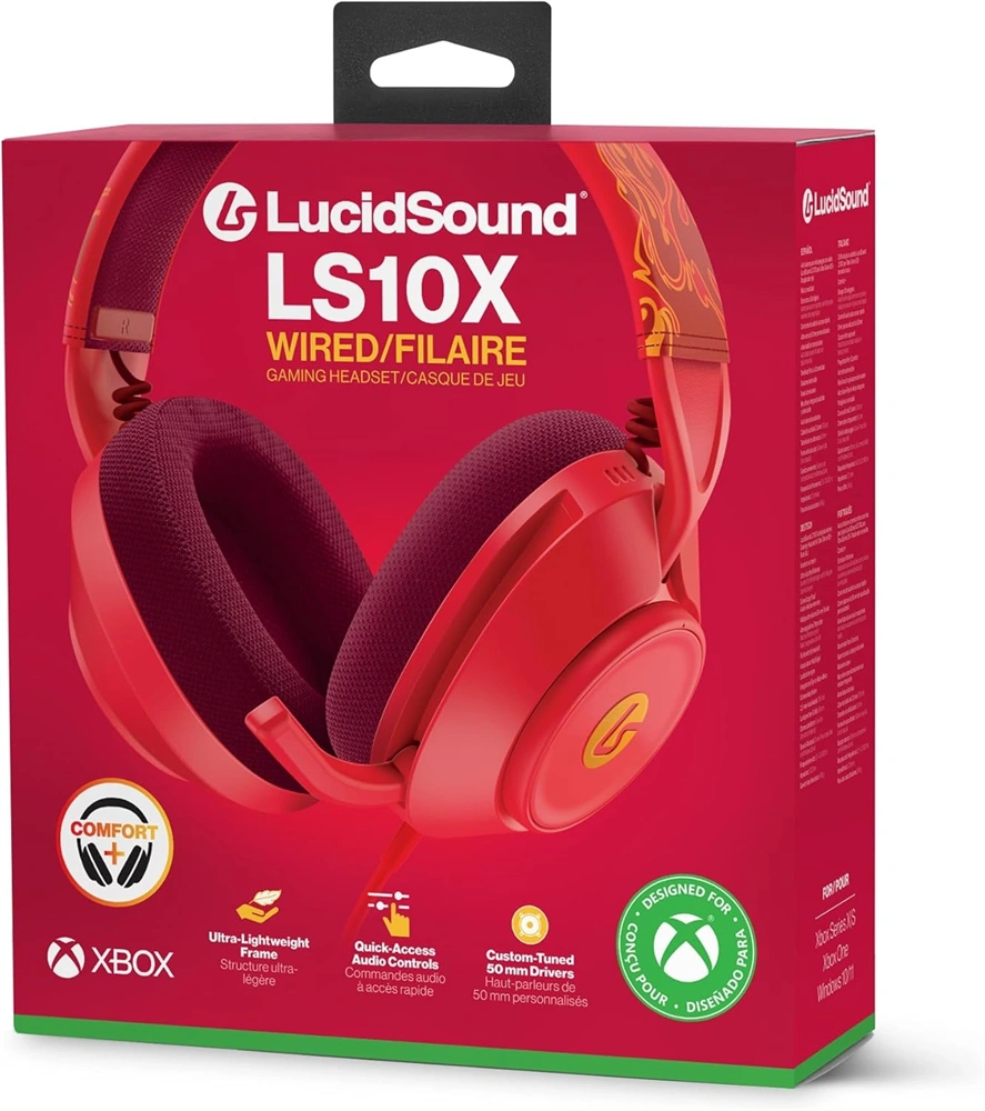 PowerA XBHS0540 LS10X Gen 2 vezetékes Xbox X/S Red Blaze piros gamer headset