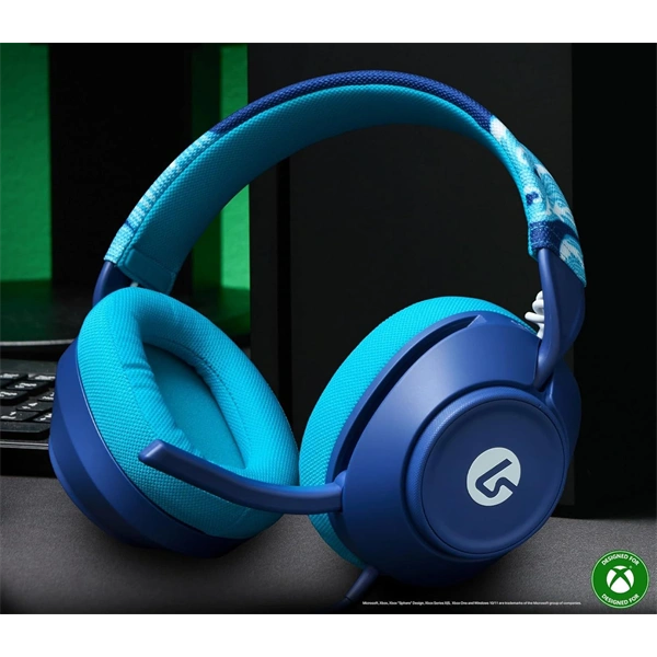 PowerA XBHS0541 LS10X Gen 2 Wired for Xbox Series X/S Aqua Wave kék gamer headset