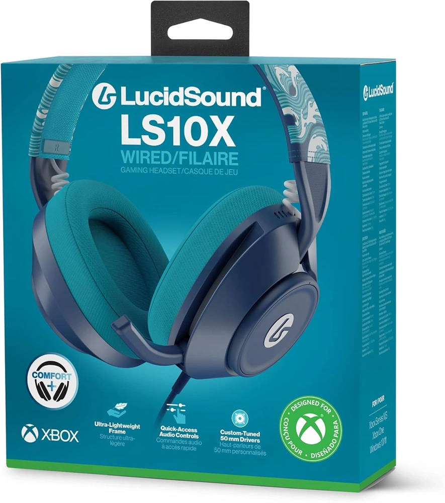PowerA XBHS0541 LS10X Gen 2 Wired for Xbox Series X/S Aqua Wave kék gamer headset