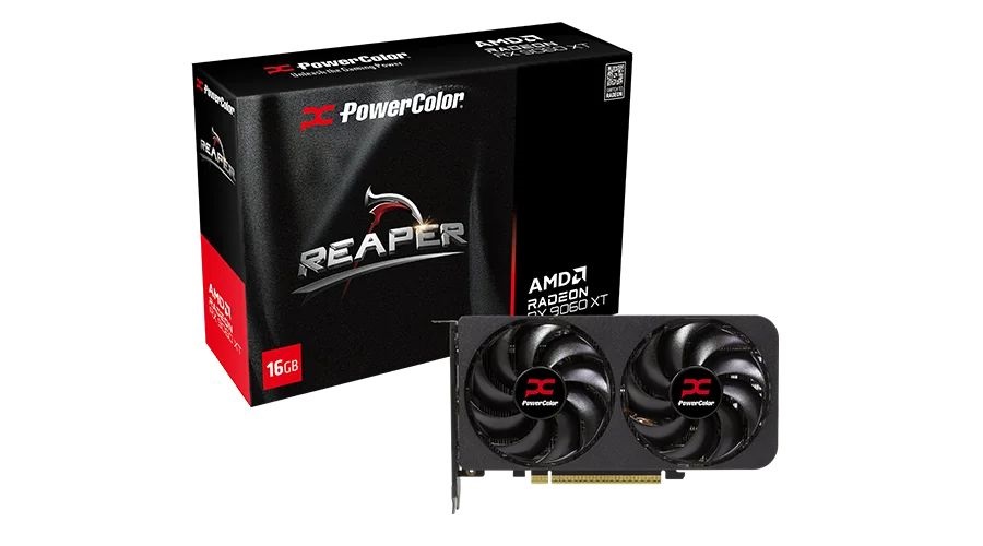 PowerColor AMD RX 9060 XT Reaper 16GB GDDR6 128bit PCIe videókártya