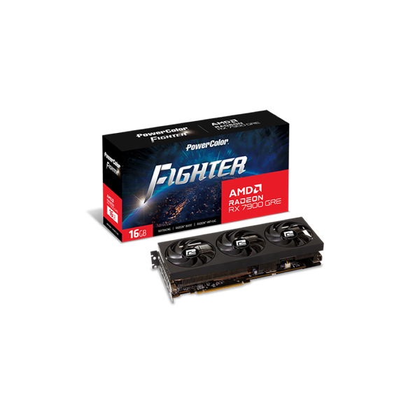 PowerColor Fighter Radeon RX 7900 GRE AMD 16GB GDDR6 256bit PCIe videókártya
