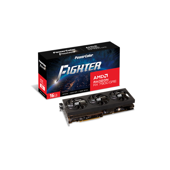 PowerColor Fighter Radeon RX 7900 GRE AMD 16GB GDDR6 256bit PCIe videókártya