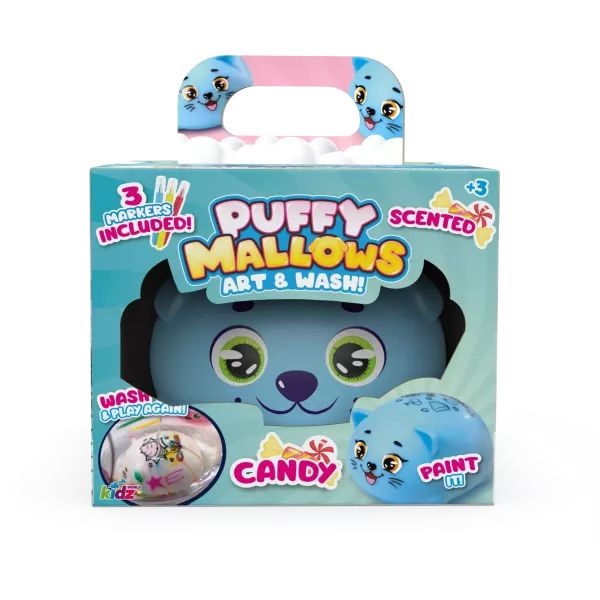 Pufók mályvacukor-állatkák lemosható, illatos figura