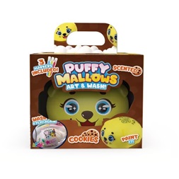 Pufók mályvacukor-állatkák lemosható, illatos figura