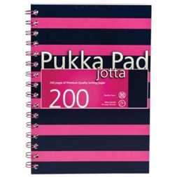 Pukka Pad Jotta Pad Navy Pink A4 200 oldalas vonalas spirálfüzet