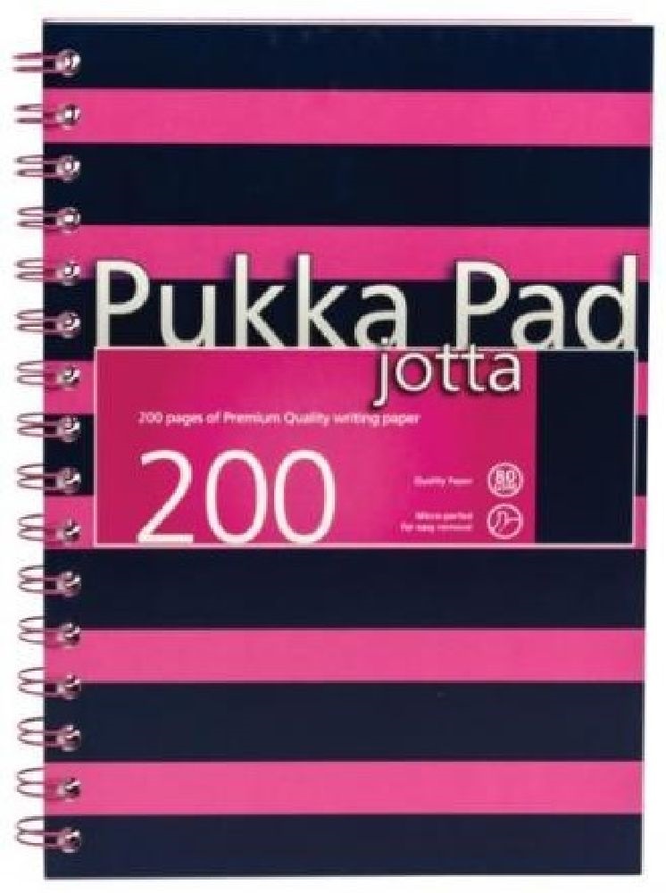 Pukka Pad Jotta Pad Navy Pink A4 200 oldalas vonalas spirálfüzet