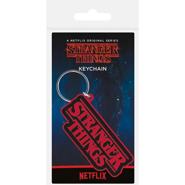 Pyramid Stranger Things (Logo) gumi kulcstartó