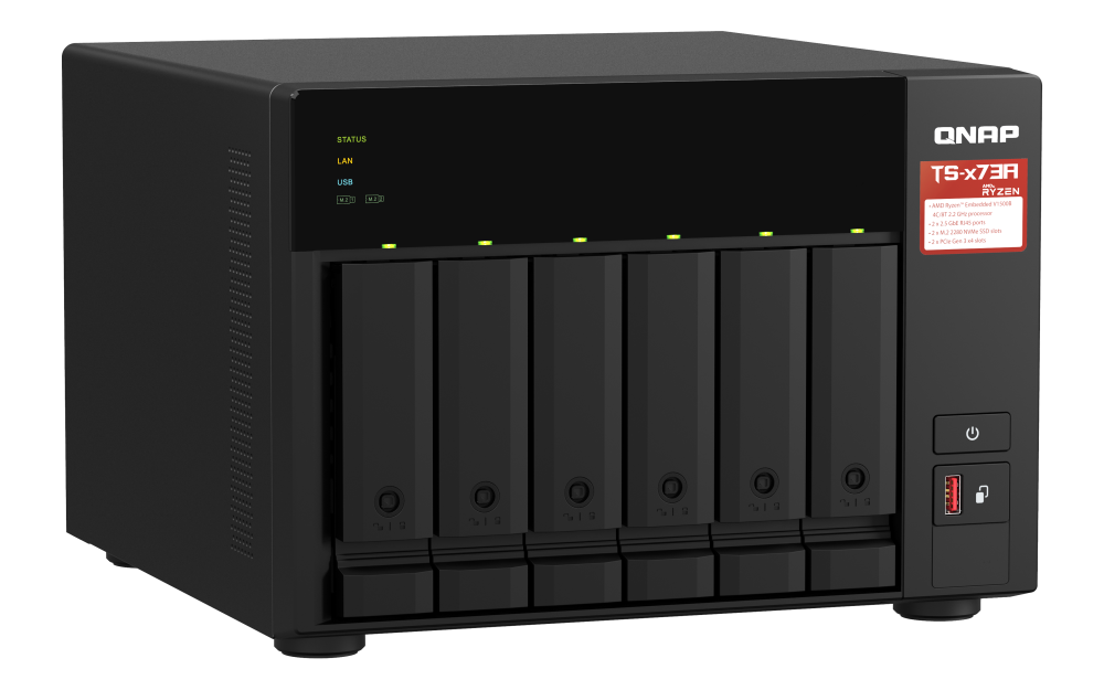 QNAP TS-673A-8G 6xSSD/HDD NAS