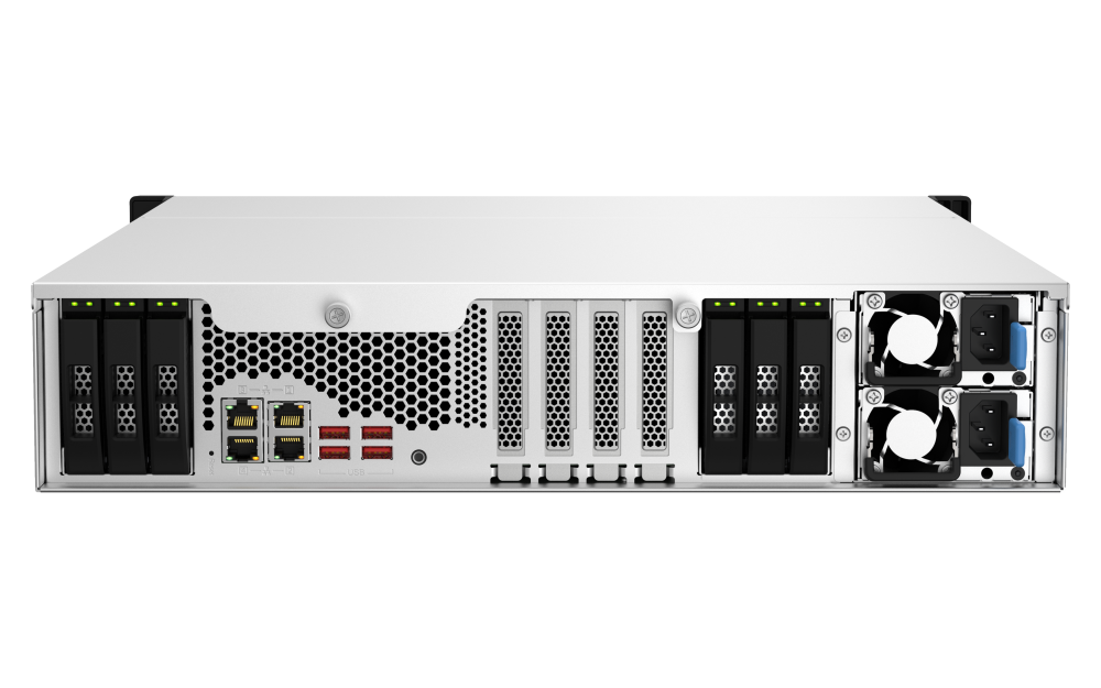 QNAP TS-h1887XU-RP-E2334-16G 18xSSD/HDD 2U rackbe szerelhető hibrid ZFS NAS