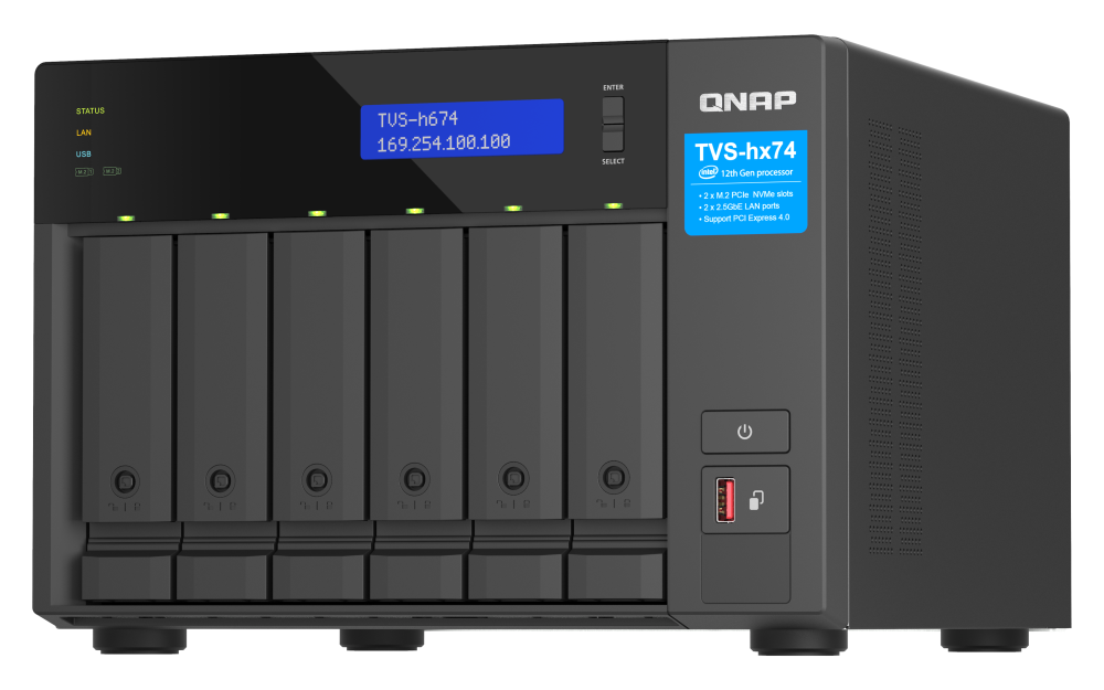 QNAP TVS-H674-I5-32G 6xSSD/HDD NAS