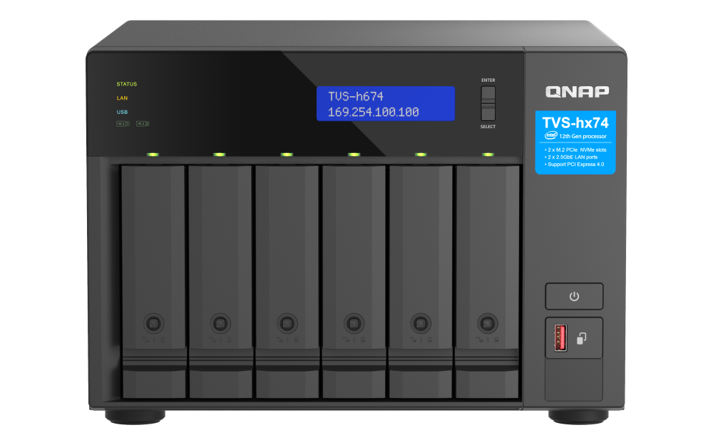 QNAP TVS-H674-I5-32G 6xSSD/HDD NAS