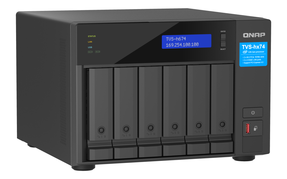 QNAP TVS-H674-I5-32G 6xSSD/HDD NAS