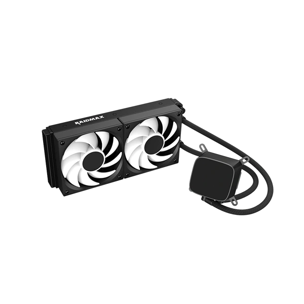 RAIDMAX DIGITAL LD240 ARGB BLACK LCD kijelzős vízhűtés