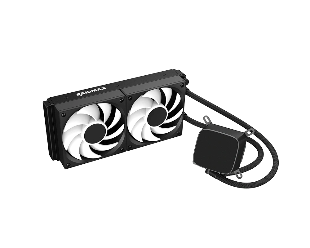 RAIDMAX DIGITAL LD240 ARGB BLACK LCD kijelzős vízhűtés