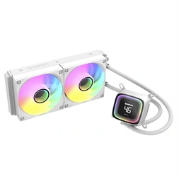 RAIDMAX DIGITAL LD240 ARGB WHITE LCD kijelzős vízhűtés