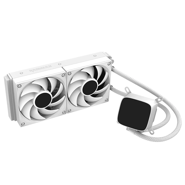 RAIDMAX DIGITAL LD240 ARGB WHITE LCD kijelzős vízhűtés