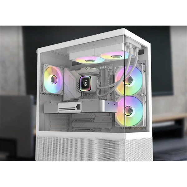 RAIDMAX DIGITAL LD240 ARGB WHITE LCD kijelzős vízhűtés