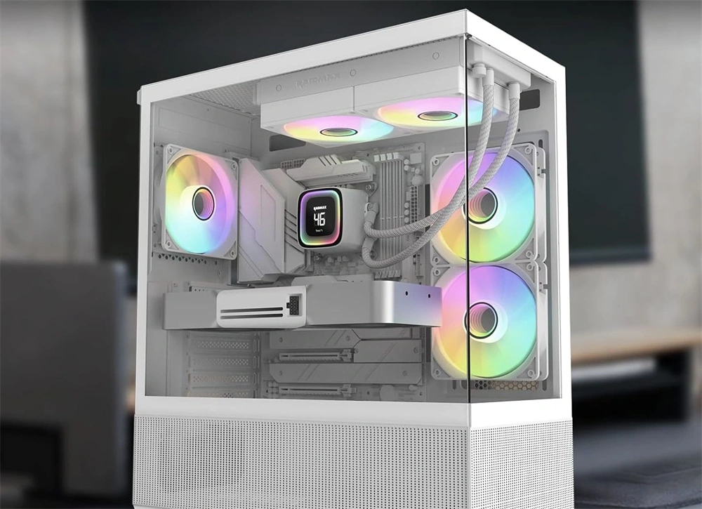 RAIDMAX DIGITAL LD240 ARGB WHITE LCD kijelzős vízhűtés