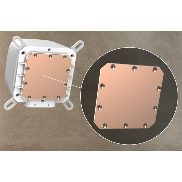 RAIDMAX DIGITAL LD240 ARGB WHITE LCD kijelzős vízhűtés