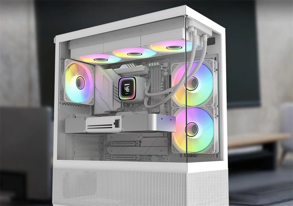 RAIDMAX DIGITAL LD360 ARGB WHITE LCD kijelzős vízhűtés