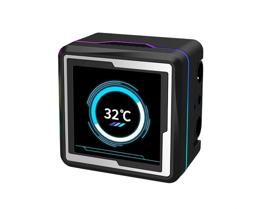 RAIDMAX LM240 240mm ARGB+LCD fekete vízhűtéses processzor hűtő