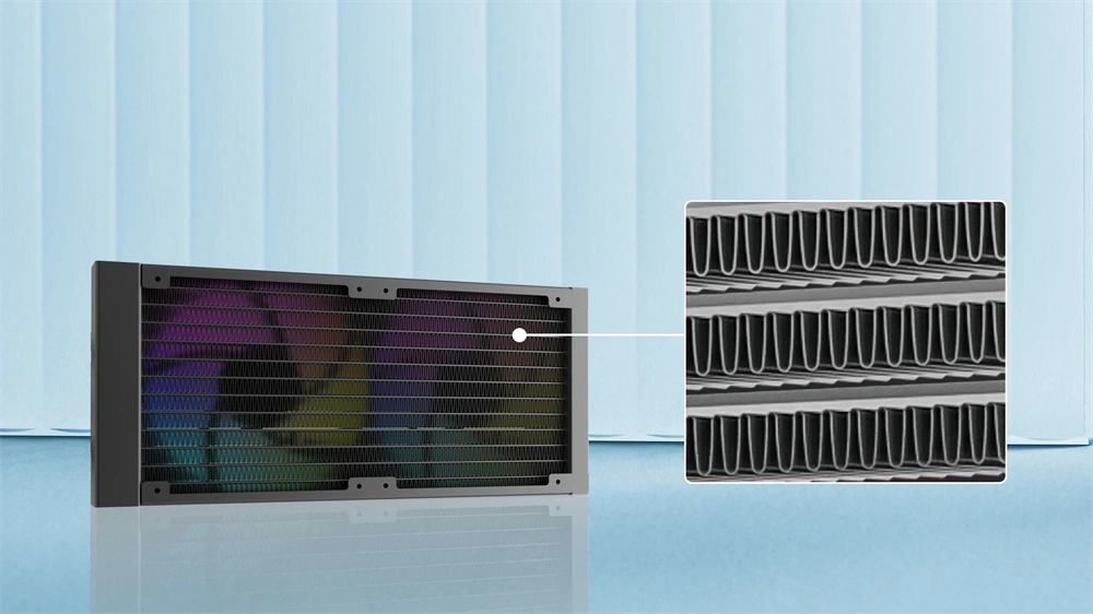 RAIDMAX LM240 240mm ARGB+LCD fekete vízhűtéses processzor hűtő