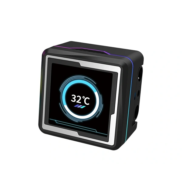 RAIDMAX LM360 360mm ARGB+LCD fekete vízhűtéses processzor hűtő