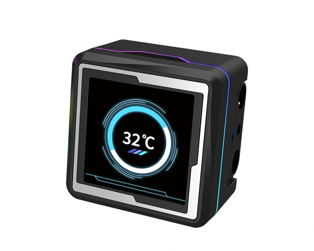 RAIDMAX LM360 360mm ARGB+LCD fekete vízhűtéses processzor hűtő