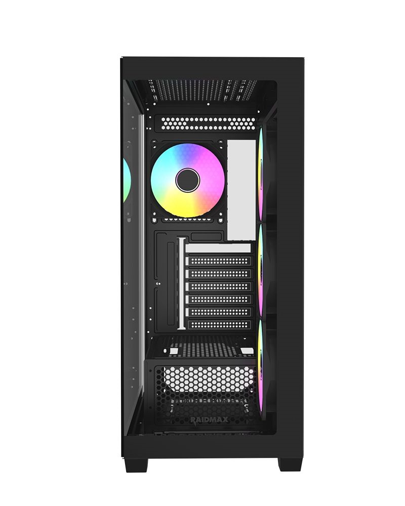 RAIDMAX i800 Chrome fekete (táp nélküli) ablakos ATX ház