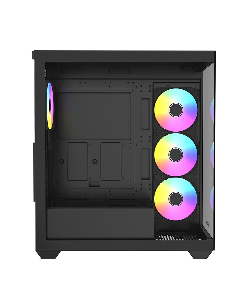 RAIDMAX i800 Chrome fekete (táp nélküli) ablakos ATX ház